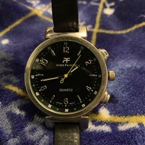 Andre Francois Japan Made Watch Leather Vintage